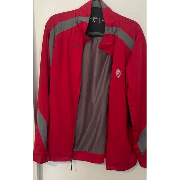 Wisconsin Badgers Full Zip Ted Long Sleeve Jacket Adult Large Embroidered Logo - Picture 1 of 9